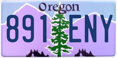 OR license plate 891ENY