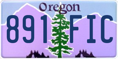 OR license plate 891FIC