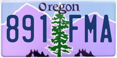 OR license plate 891FMA