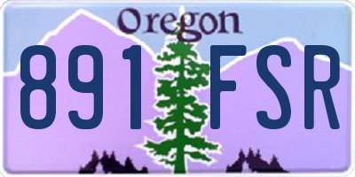 OR license plate 891FSR