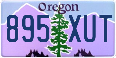 OR license plate 895XUT