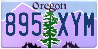 OR license plate 895XYM