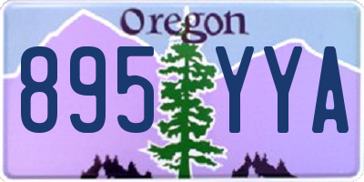 OR license plate 895YYA