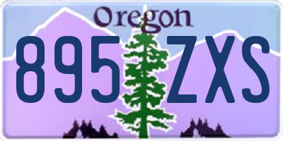 OR license plate 895ZXS