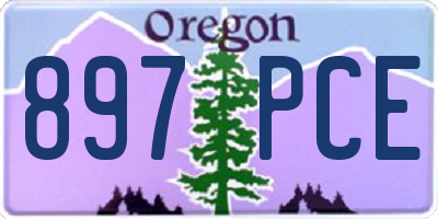 OR license plate 897PCE