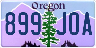 OR license plate 899JOA