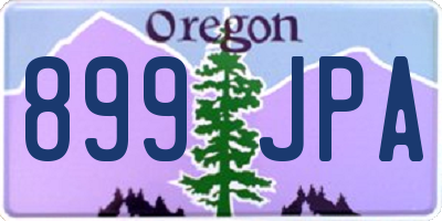 OR license plate 899JPA