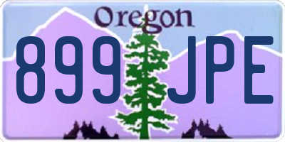 OR license plate 899JPE