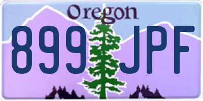 OR license plate 899JPF
