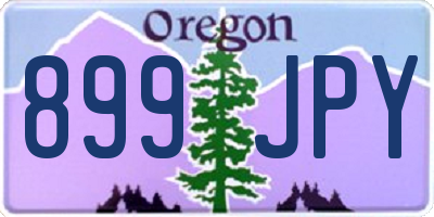 OR license plate 899JPY