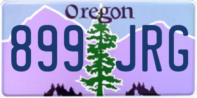 OR license plate 899JRG