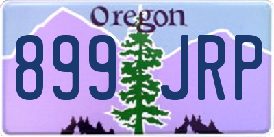 OR license plate 899JRP