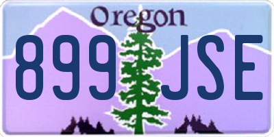 OR license plate 899JSE