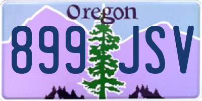 OR license plate 899JSV