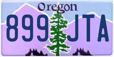 OR license plate 899JTA