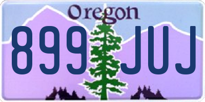 OR license plate 899JUJ