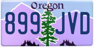 OR license plate 899JVD