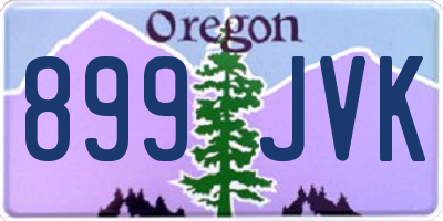 OR license plate 899JVK