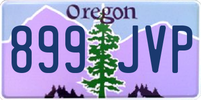OR license plate 899JVP