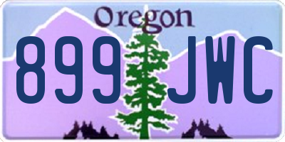 OR license plate 899JWC