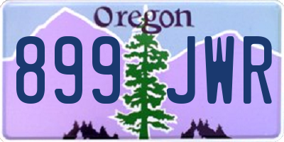 OR license plate 899JWR