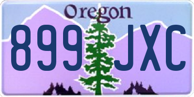 OR license plate 899JXC