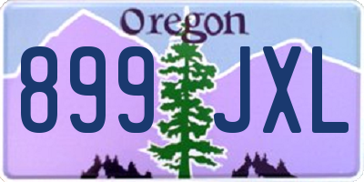 OR license plate 899JXL