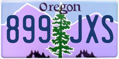 OR license plate 899JXS