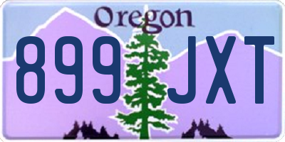 OR license plate 899JXT