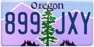 OR license plate 899JXY