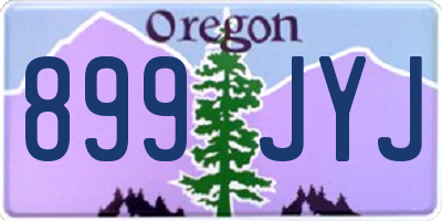 OR license plate 899JYJ