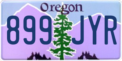 OR license plate 899JYR