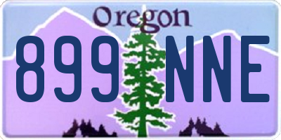 OR license plate 899NNE
