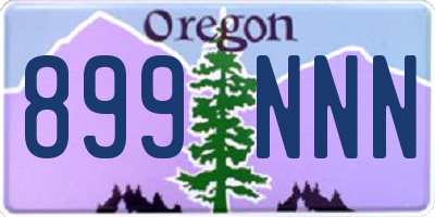 OR license plate 899NNN
