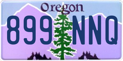 OR license plate 899NNQ