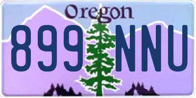 OR license plate 899NNU
