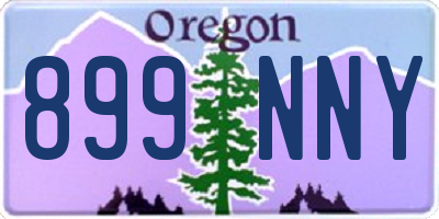OR license plate 899NNY