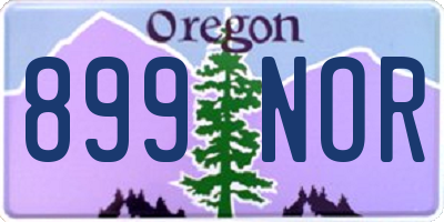 OR license plate 899NOR