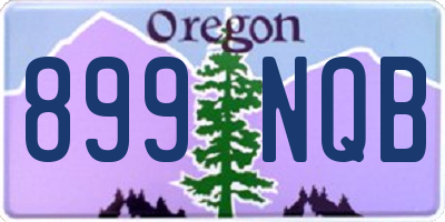 OR license plate 899NQB
