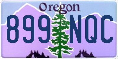 OR license plate 899NQC