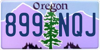 OR license plate 899NQJ