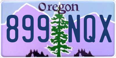 OR license plate 899NQX