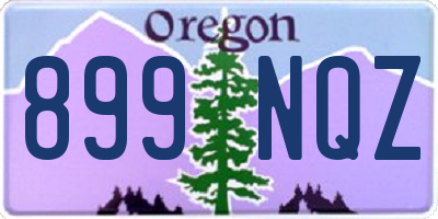 OR license plate 899NQZ