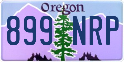 OR license plate 899NRP