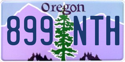 OR license plate 899NTH