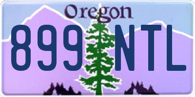 OR license plate 899NTL