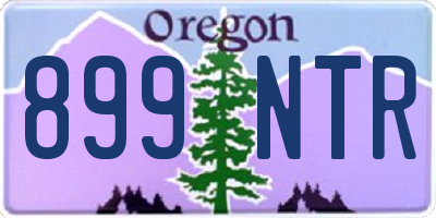 OR license plate 899NTR