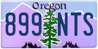 OR license plate 899NTS