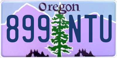 OR license plate 899NTU