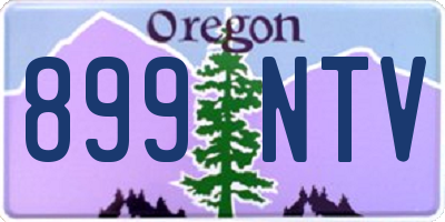 OR license plate 899NTV